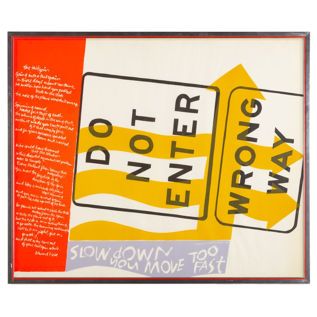 Mary Corita Kent. "Feelin' Groovy," screenprint: Sister Mary Corita (American, 1918-1986) Screenprint in colors on Pellon, 1967, listed in the archive 67-11, referenced in literature: "Someday is Now: The Art of Corita Kent" by Berry and Duncan,