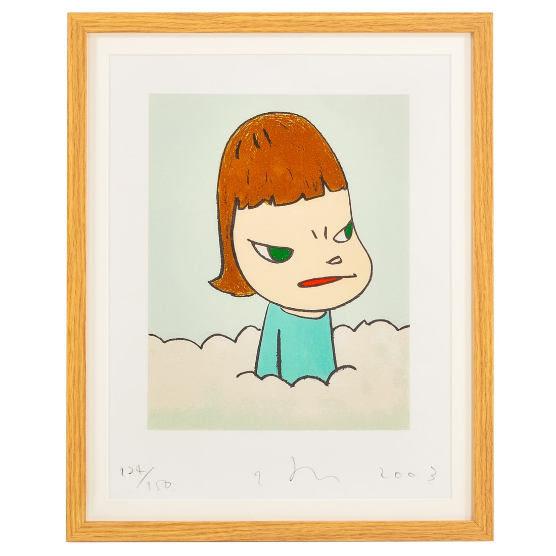 Yoshitomo Nara. "In the Cloud," lithograph (1 of 4)