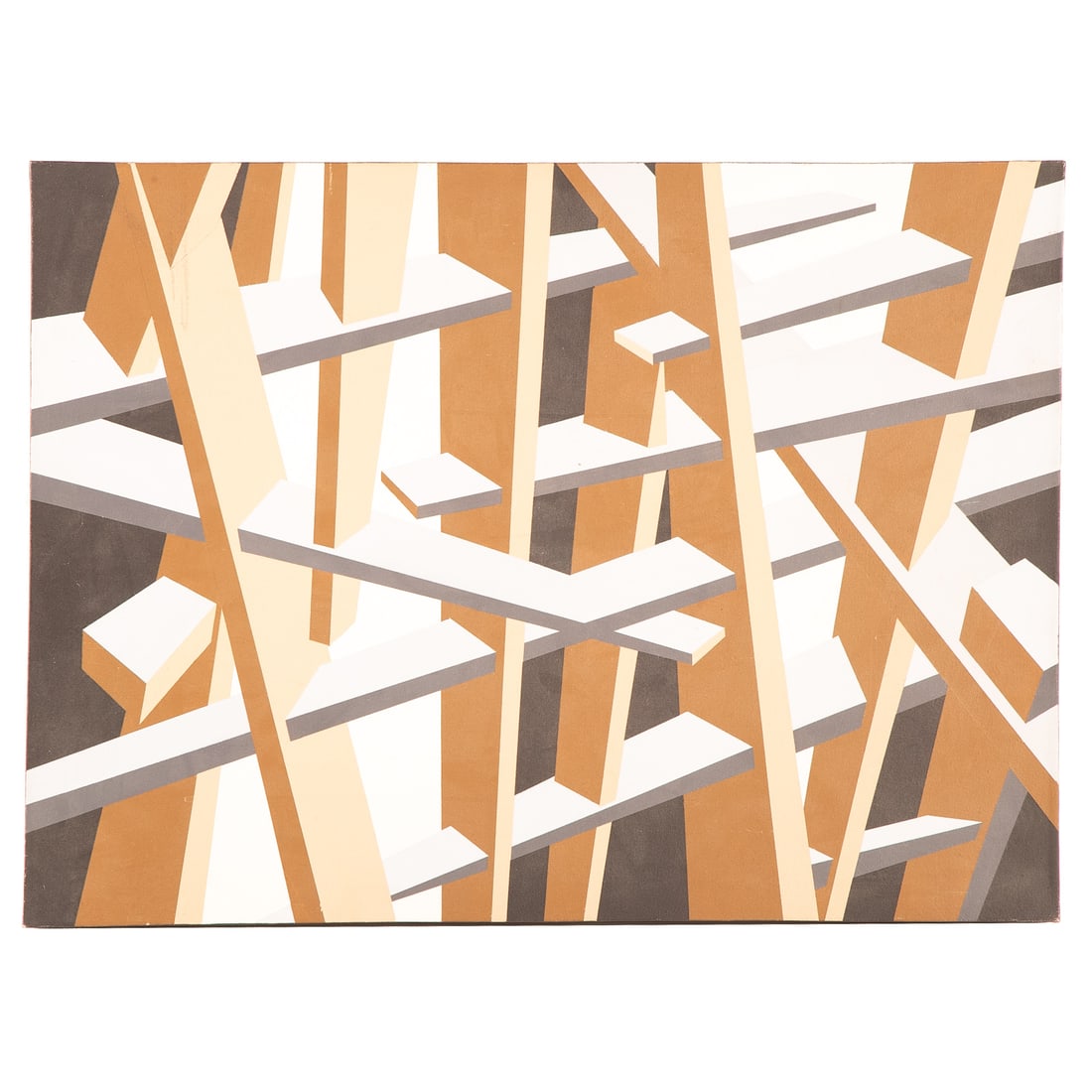Rinaldo Paluzzi. 'Construccion Especial," acrylic (1 of 4)