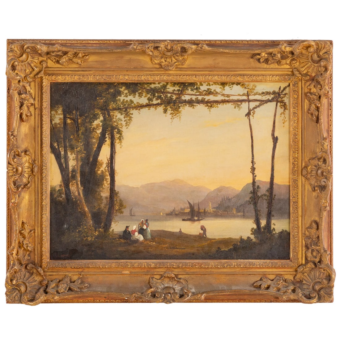 L. Natali. Afternoon by the Lake, oil (1 of 3)
