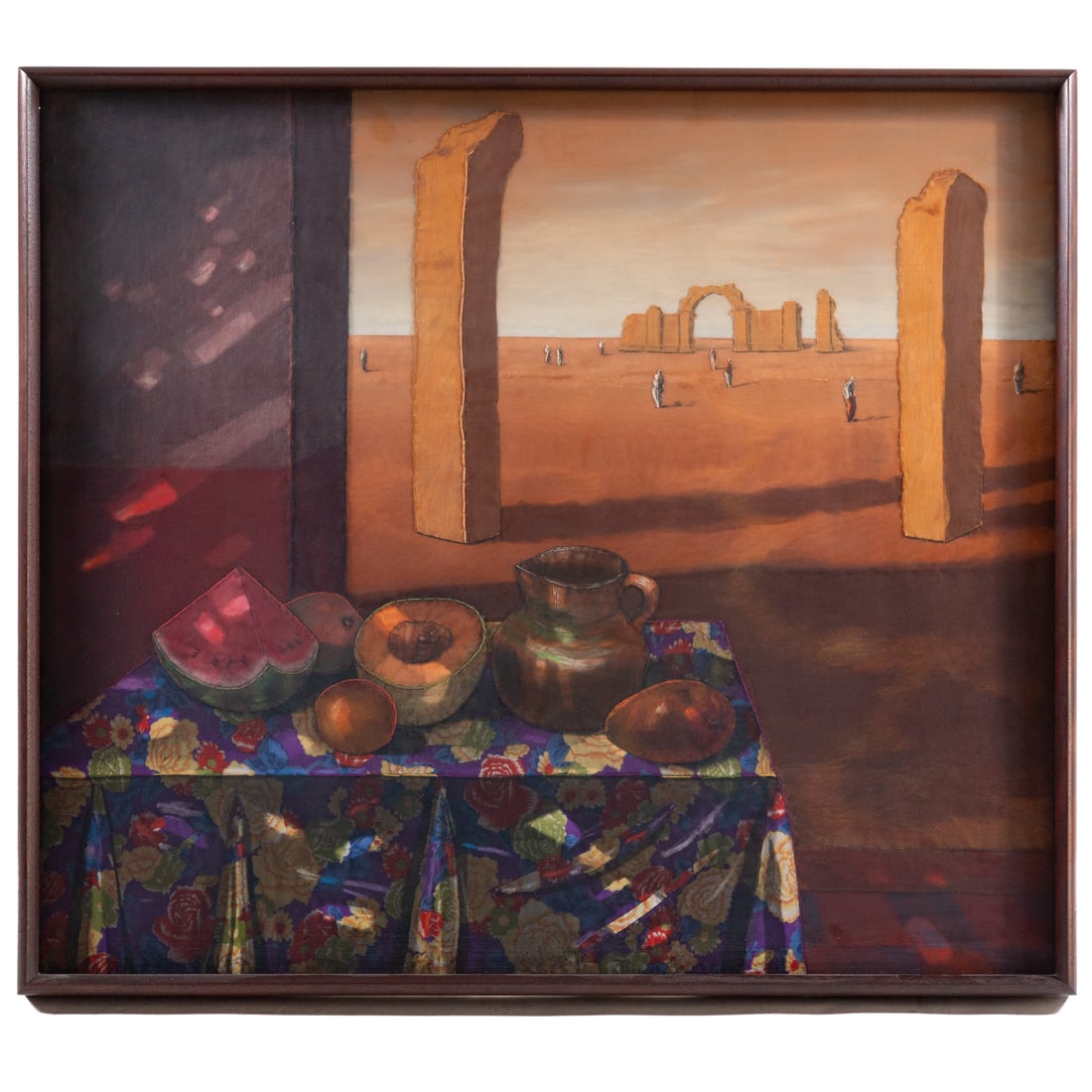 Alison "Ali" Cann-Clift. "Ancient Site with Nature Morte," oil (1 of 4)