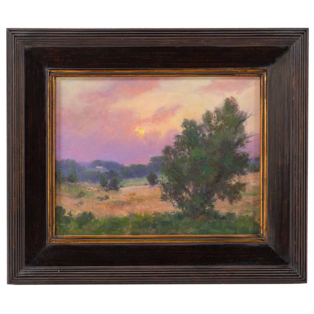 John Brandon Sills. Landscape with Tree, oil: (American, b. 1960) Oil on canvas, unsigned, 11 x 14 in., framed size: 16 1/2 x 19 1/2 in. Provenance: From a private Maryland collection
