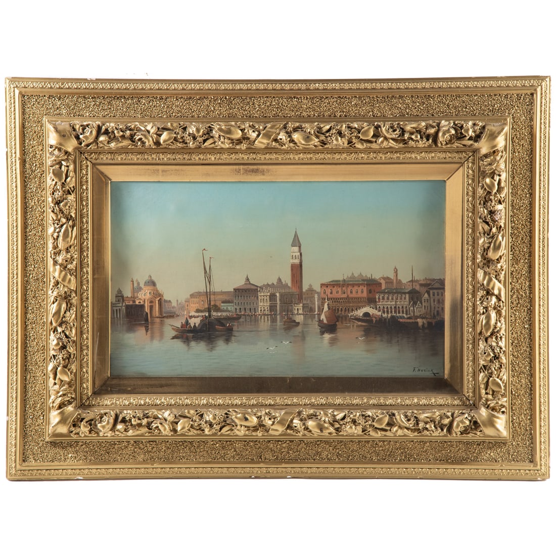 Karl Kaufmann. View of Venice, oil (1 of 4)