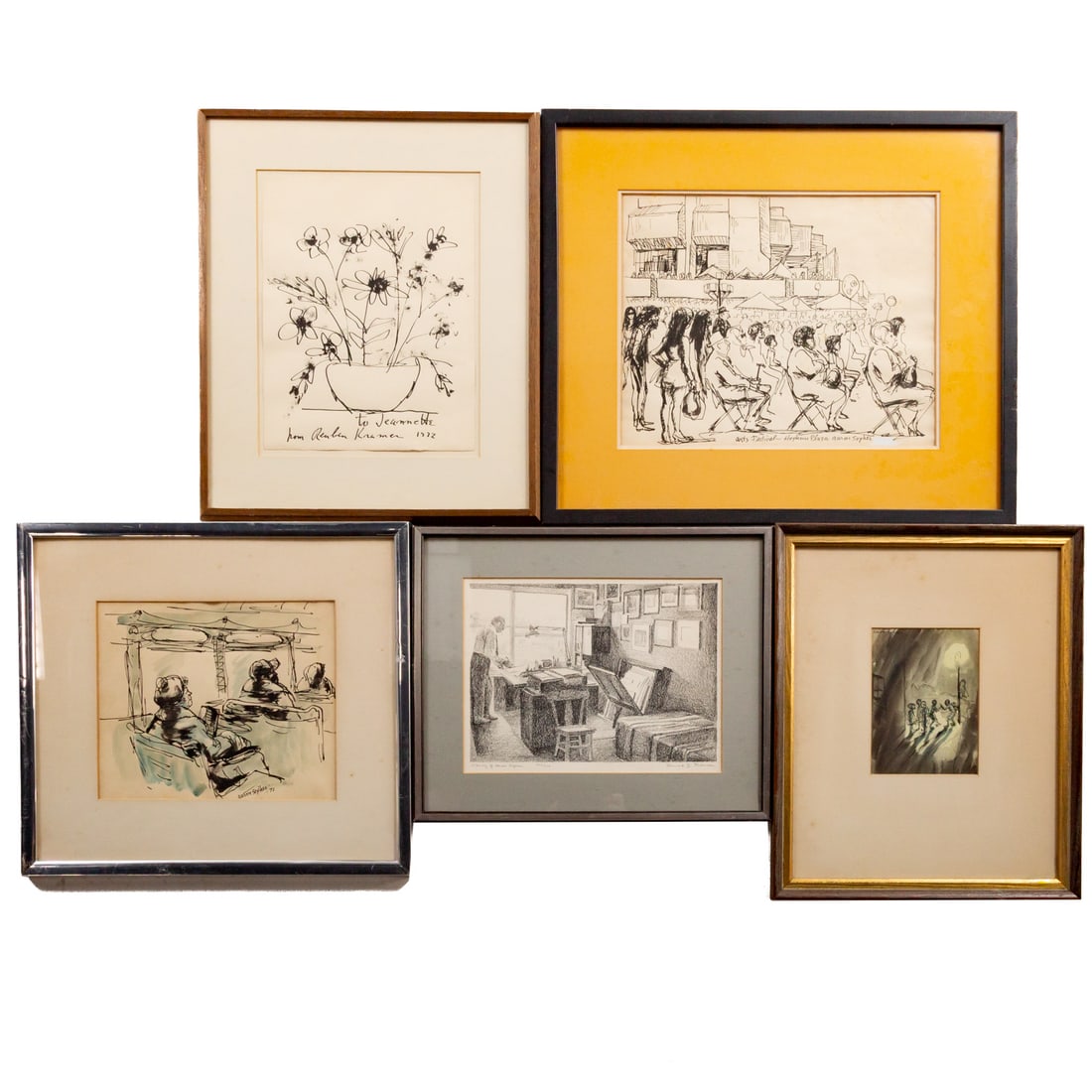 Aaron Sopher. Group of Drawings Two, ink (1 of 8)