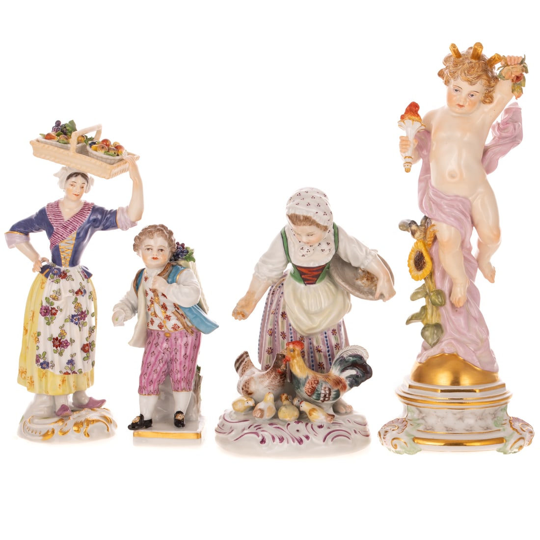 Four Meissen Porcelain Figures (1 of 4)