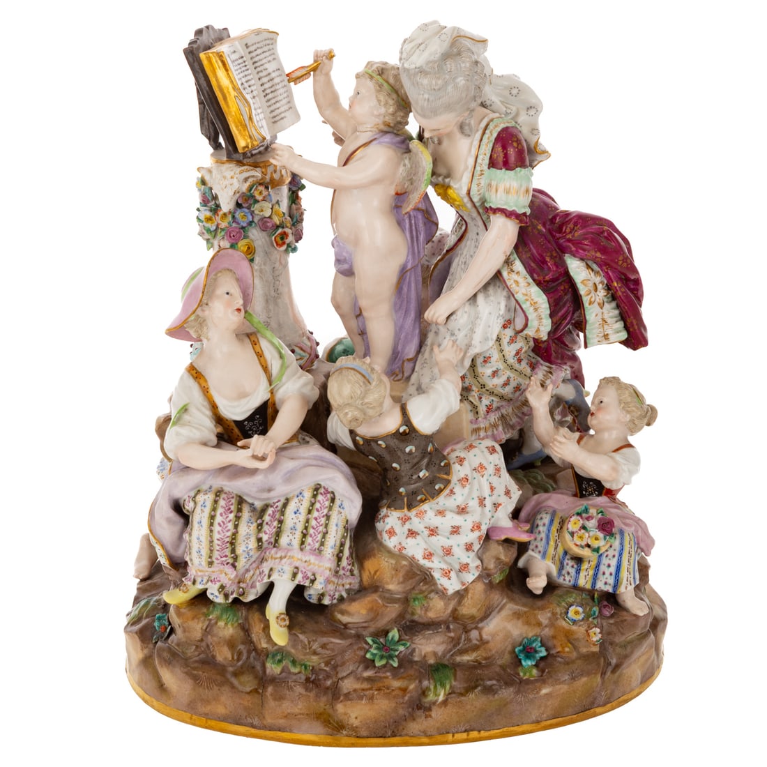 A Meissen Figural Group "Lessons in Love" (1 of 10)