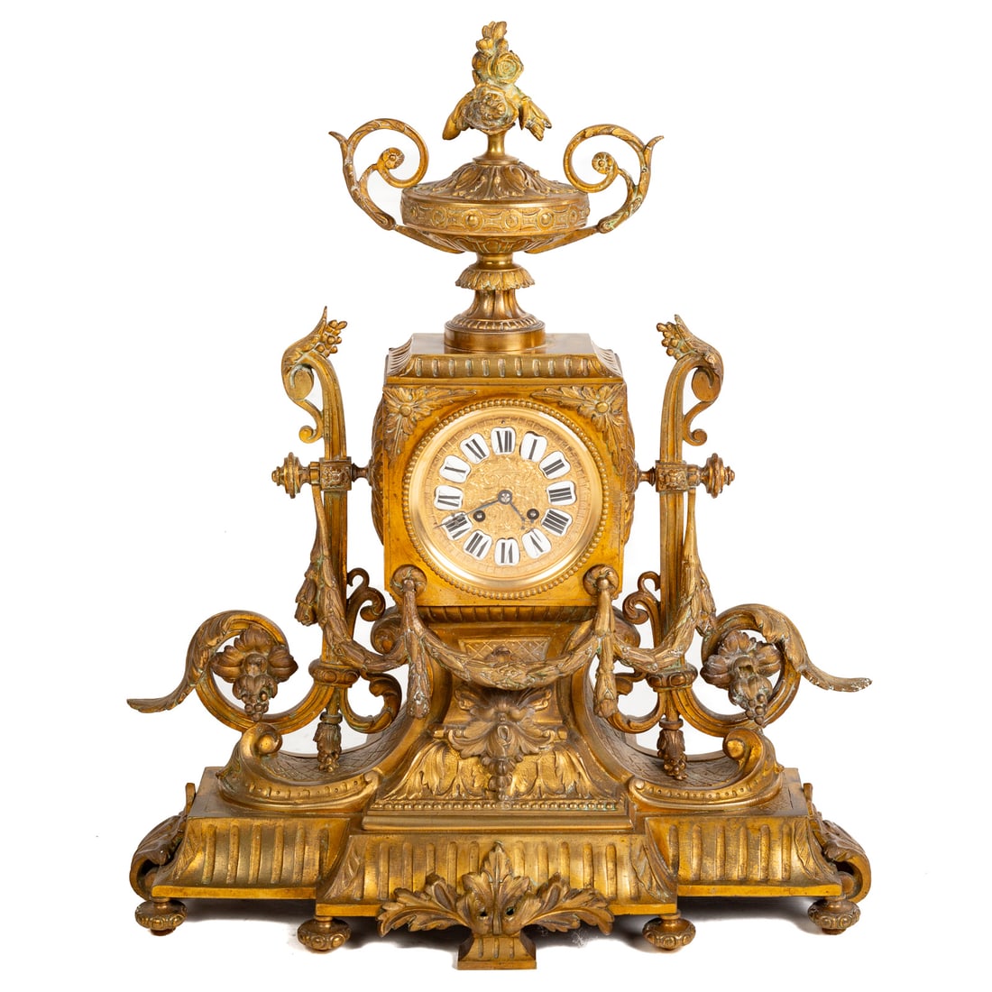 A French Bronze Ormolu Louis XVI Style Clock (1 of 5)