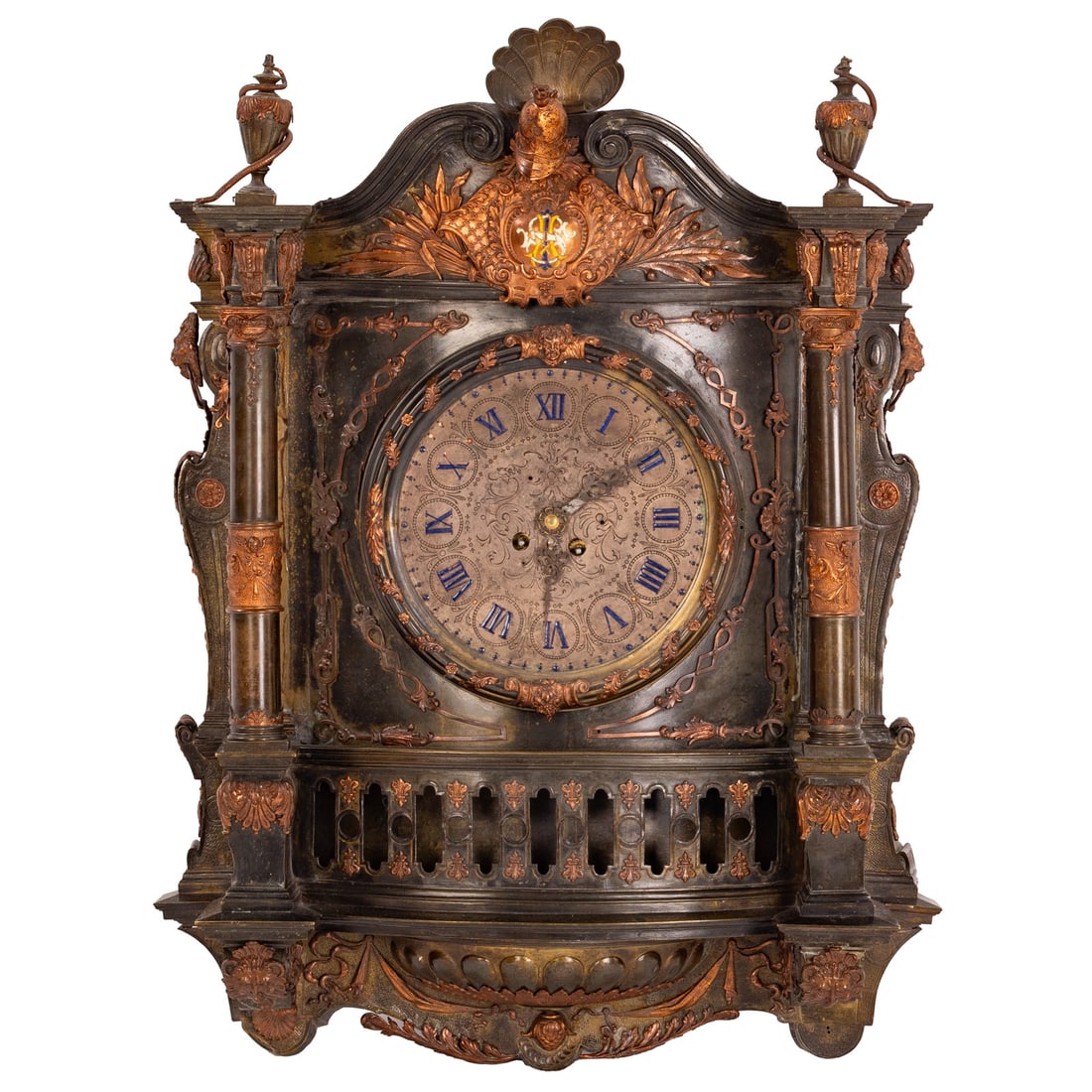 A Neoclassical Metal Wall Clock (1 of 4)