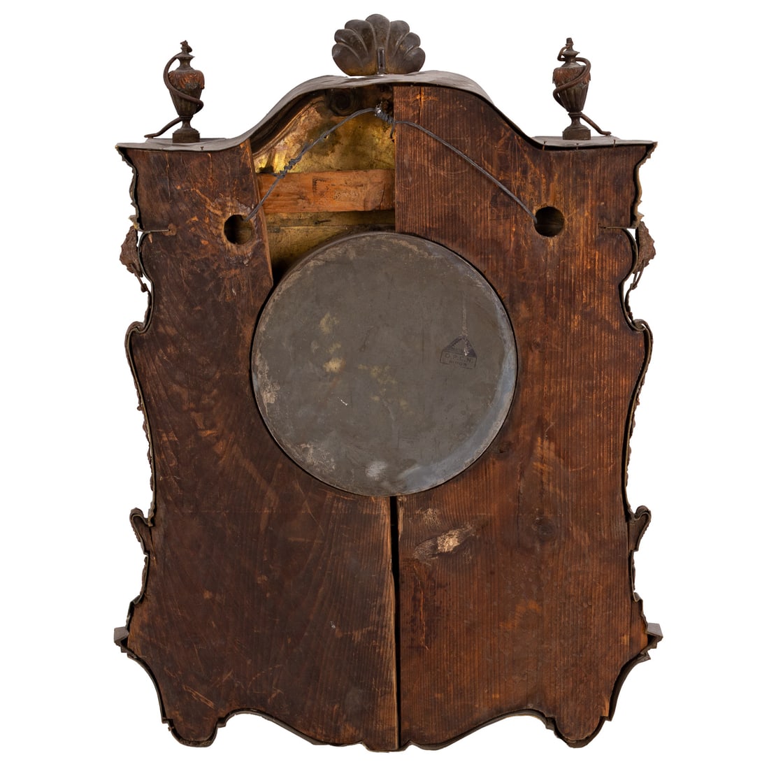 A Neoclassical Metal Wall Clock - 4