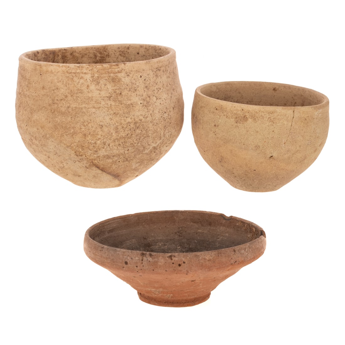 Three Pieces of Holy Land Clay Vessels (1 of 4)