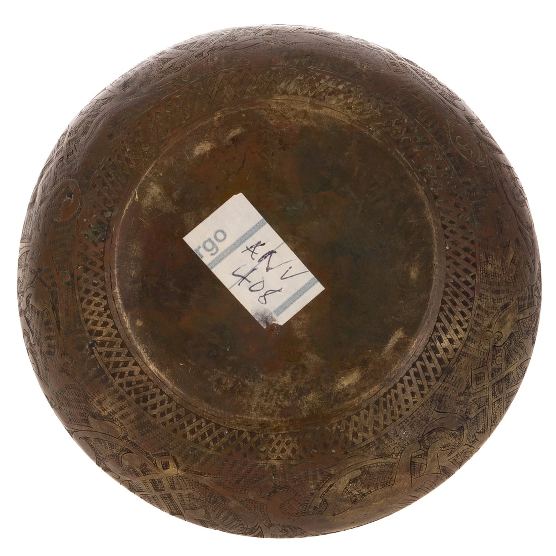 A Bronze Peruvian Etched Vessel - 4