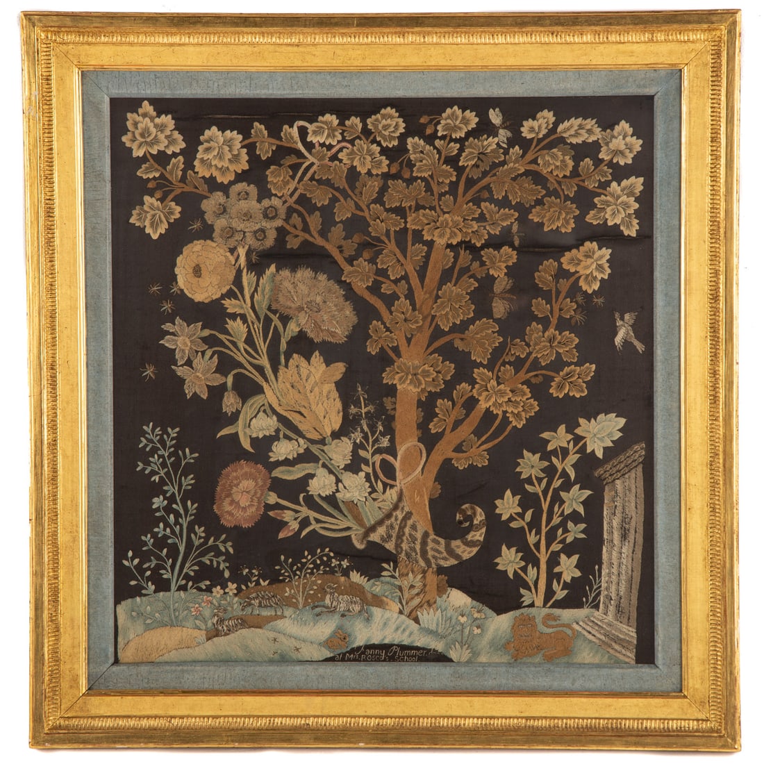 A 19th Century Needlework Picture on Silk (1 of 4)