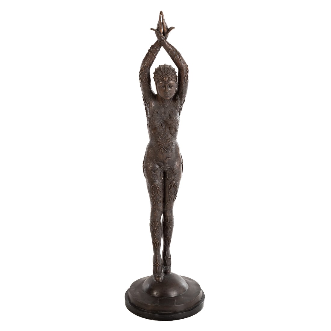 After Demetre Chiparus. "Starfish Dancer," metal (1 of 4)