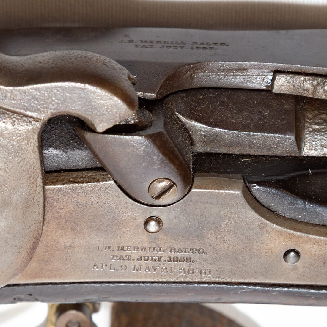 A Merrill Breechloading Percussion Rifle - 7