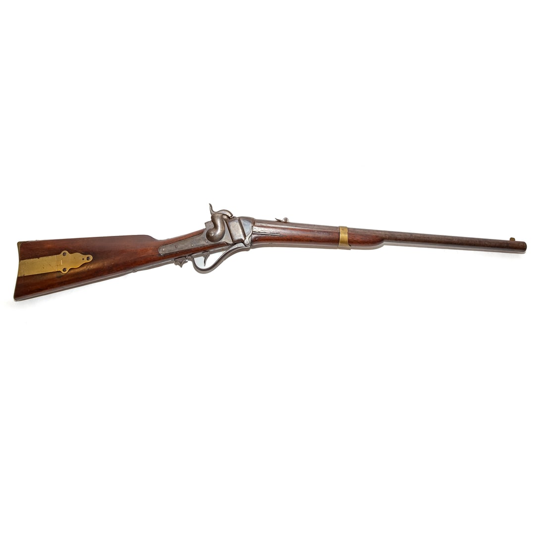 A Sharps Model 1852 Slant Breech Carbine Rifle (1 of 6)