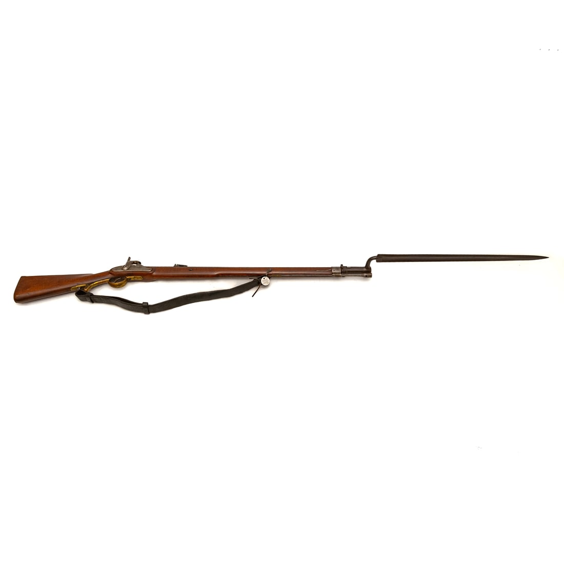 An Austrian Garibaldi Model 1849 Rifle: Or Kammerbuechse (chamber rifle), imported in significant numbers and widely used by both sides during Civil War; percussion breechloader with Augustin tube lock; .71 caliber; the barrel, 32 in. L; th