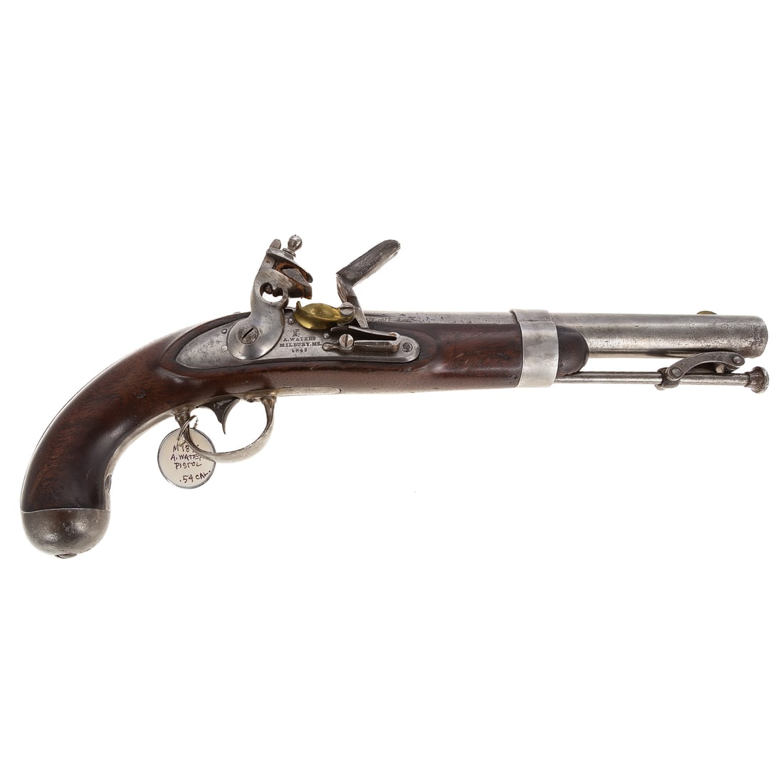 An A. Waters Model 1836 Flintlock Pistol (1 of 5)