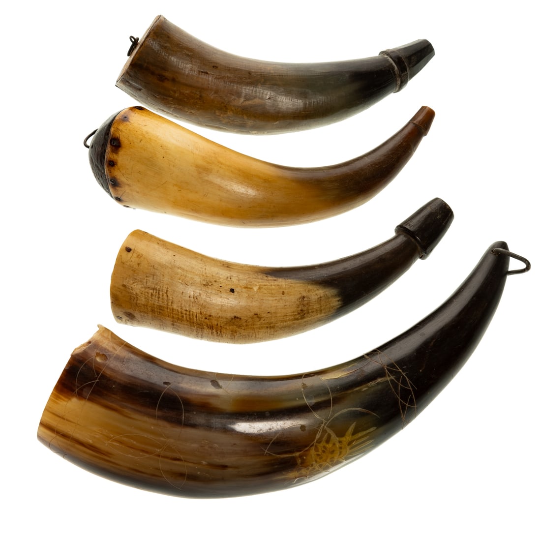 Three American Powder Horns (1 of 4)