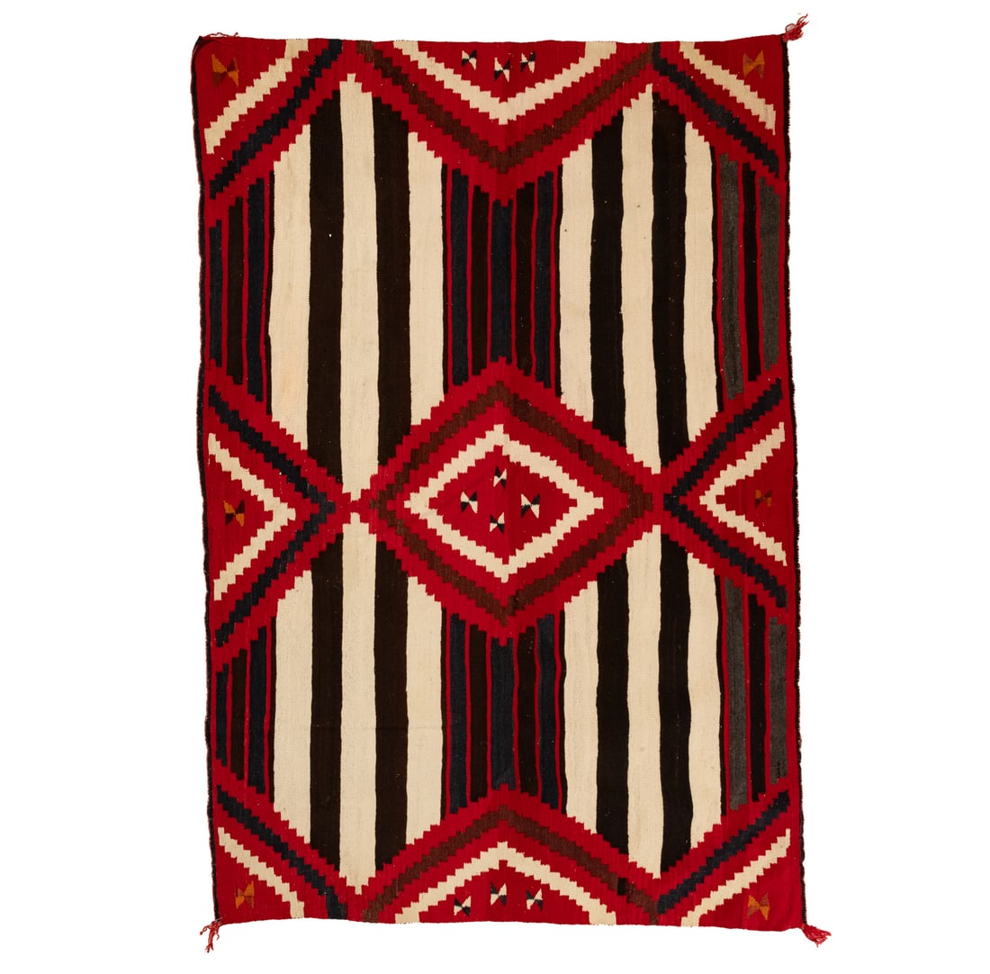 A Navajo Third Phase Pattern Rug, 7.4 x 5.1 - 5