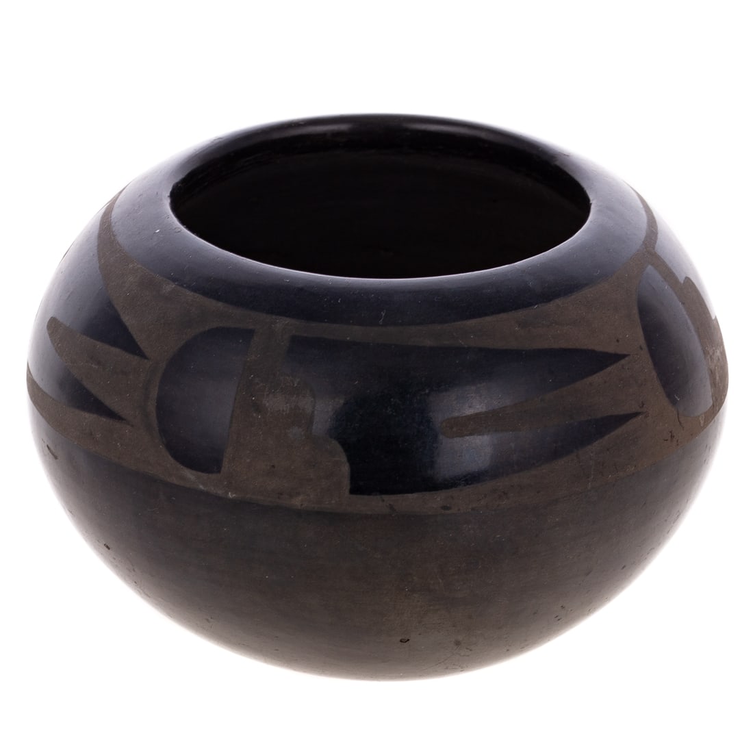 Santa Clara Blackware Bowl by Maria & Santana Martinez (1 of 5)