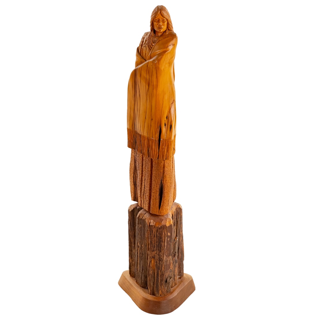 A Native American Carved Wood Figure (1 of 5)
