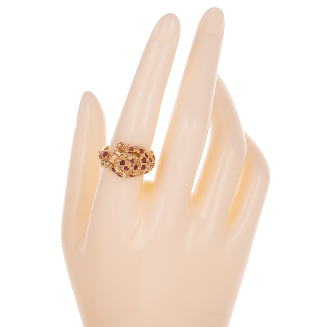 A Ruby Cheetah Ring in 14K - 6