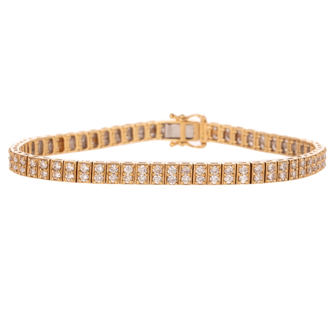 A 3.25 ctw Diamond Line Bracelet in 14K (1 of 4)