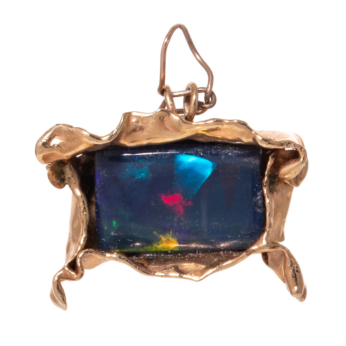 A Custom Made Boulder Opal Pendant in 14K (1 of 3)