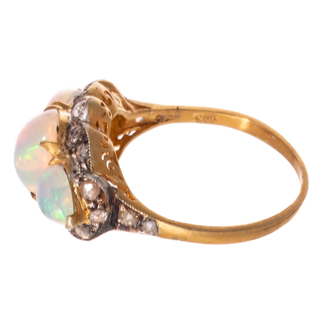 An Opal & Diamond Ring - 2