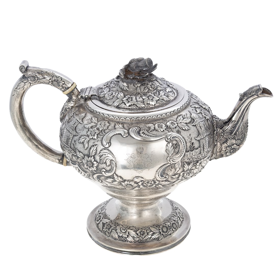Samuel Kirk Coin Silver Teapot (1 of 6)