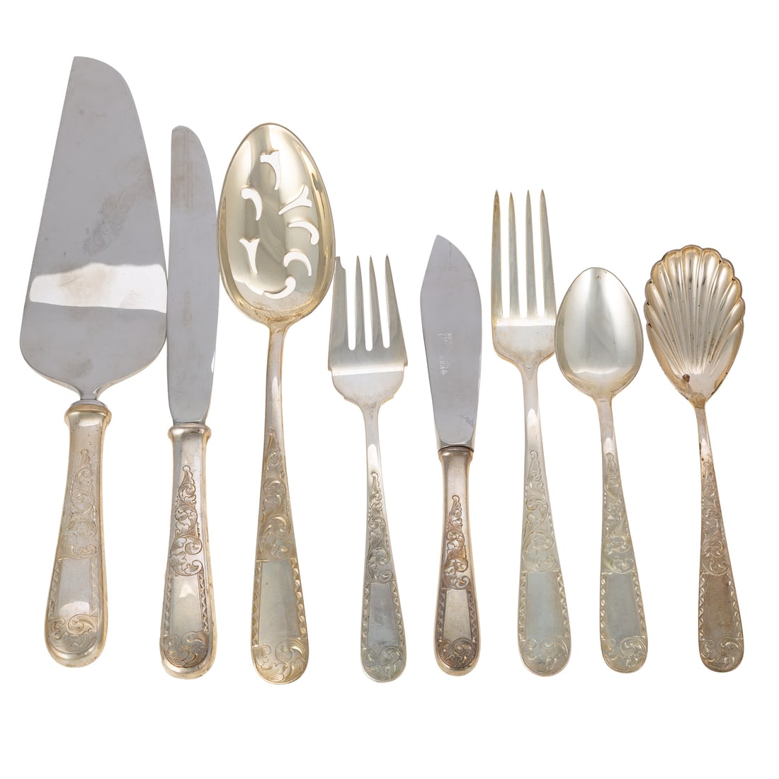 S Kirk & Son Sterling "Mayflower" Flatware Service (1 of 6)