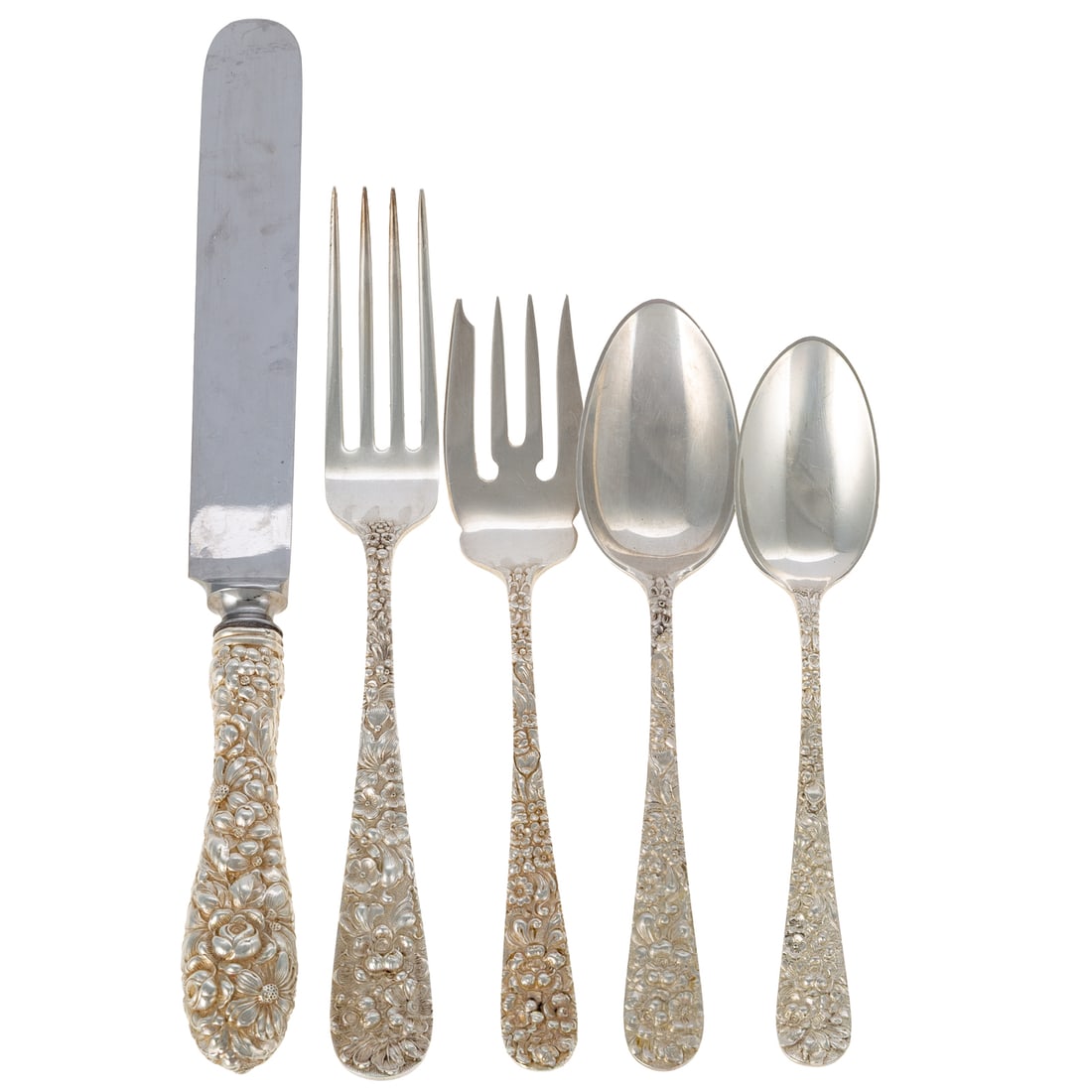 Stieff Sterling "Rose" Flatware Service (1 of 7)
