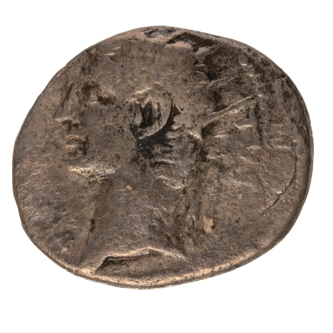 Germanicus & Augustus AR Drachm @39 BC: Obv - Bare head of Germanicus facing right, Rev - Radiate head of Augustus left. Minted by Caligula to solidify his reign based on his ancestry. Scarce coin