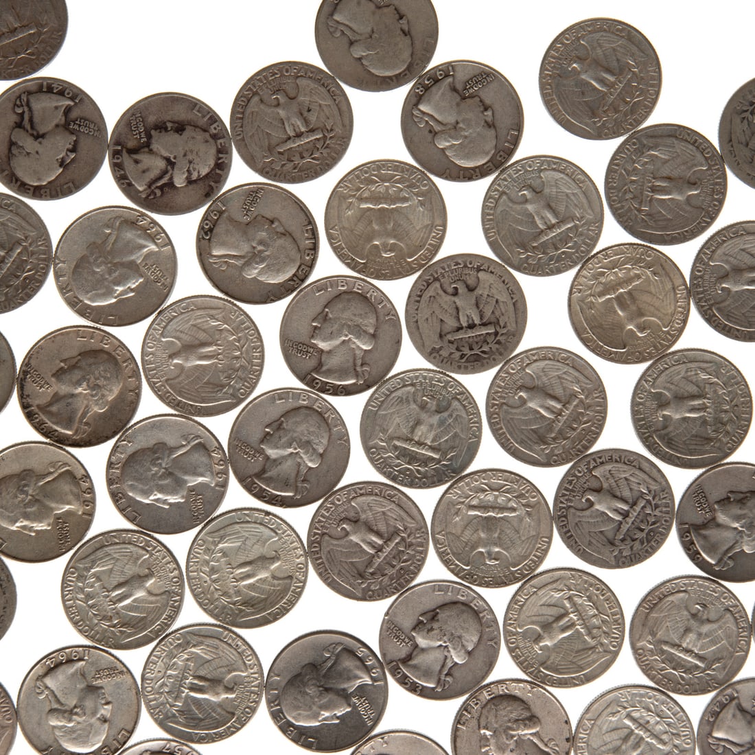 75 Silver Washington Quarters - $18.75 Face - 2