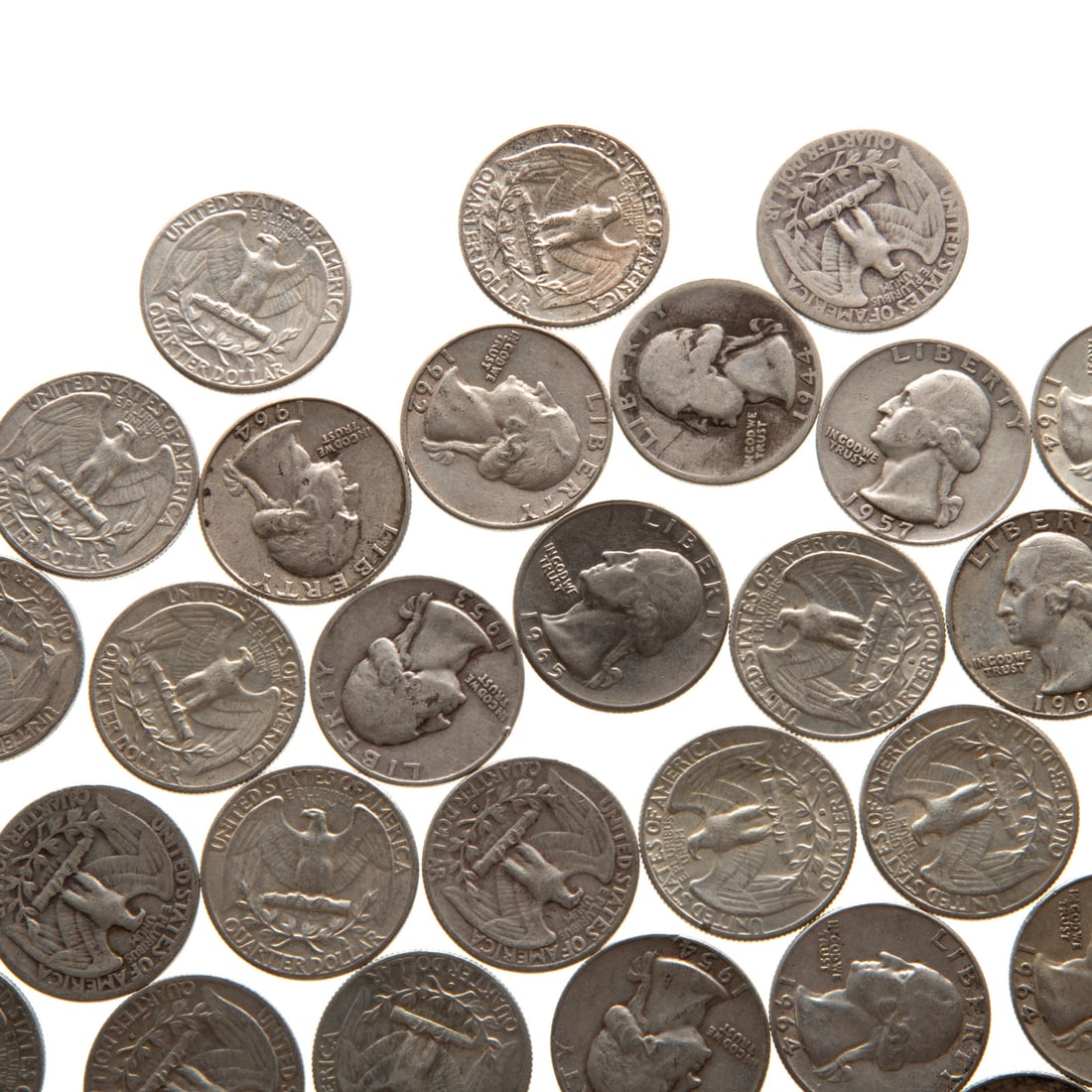75 Silver Washington Quarters - $18.75 Face - 3