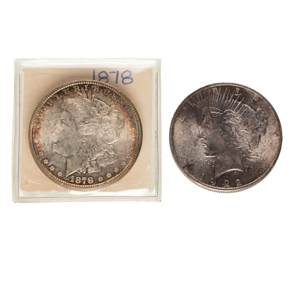 22 Mixed Silver Dollars in Flips - 2