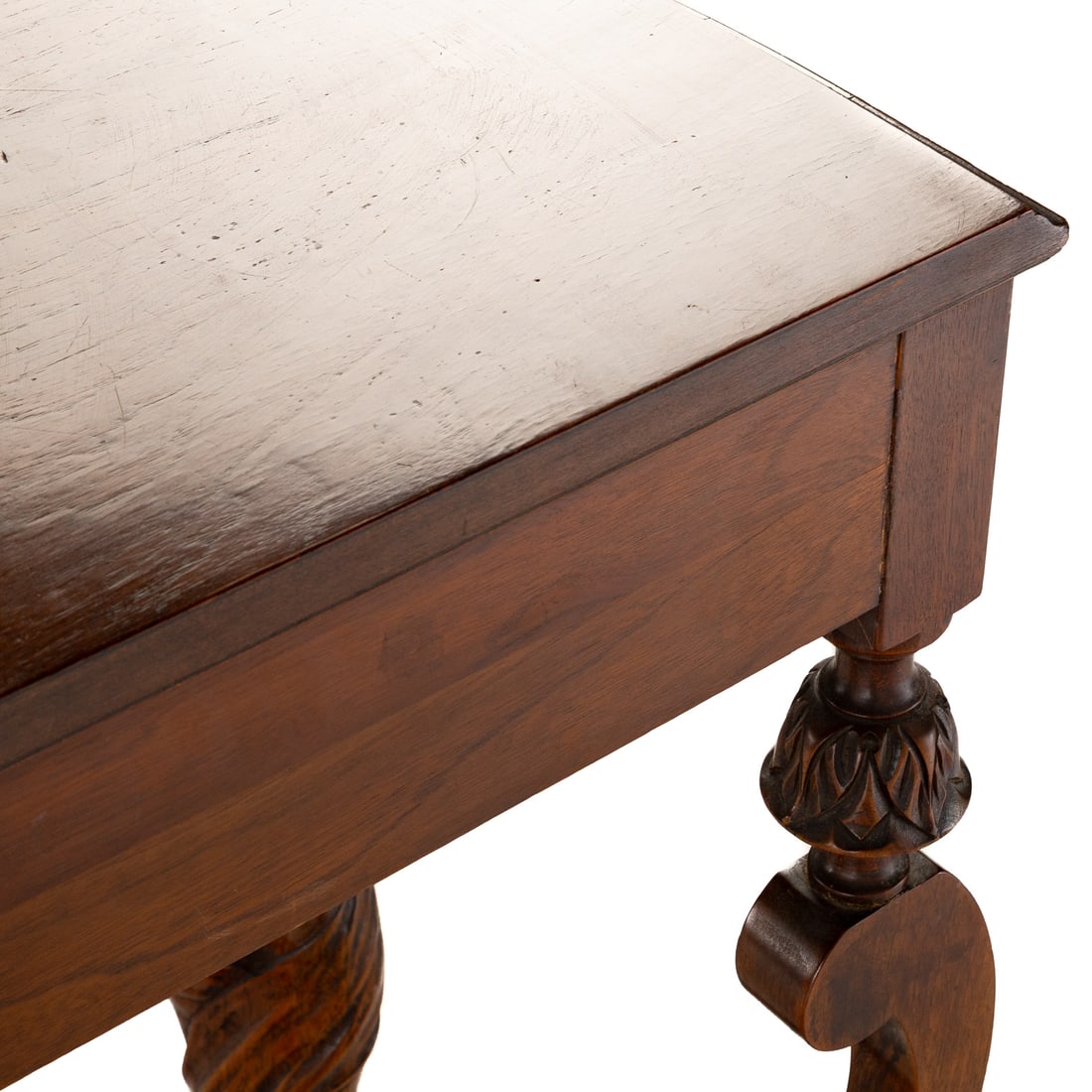 Baroque Style Carved Walnut Console Table - 5