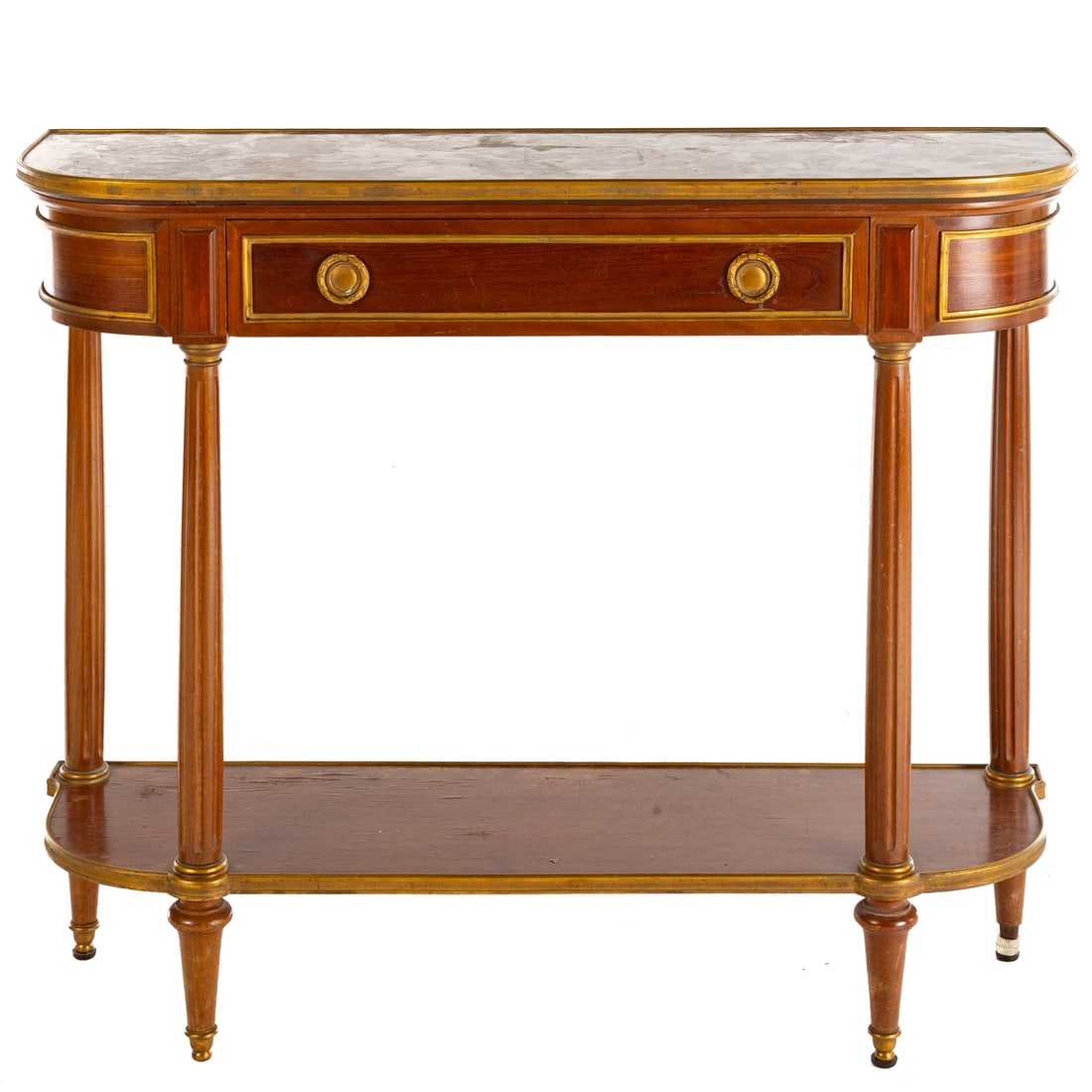 Louis XVI Style Marble Top Console Table (1 of 6)