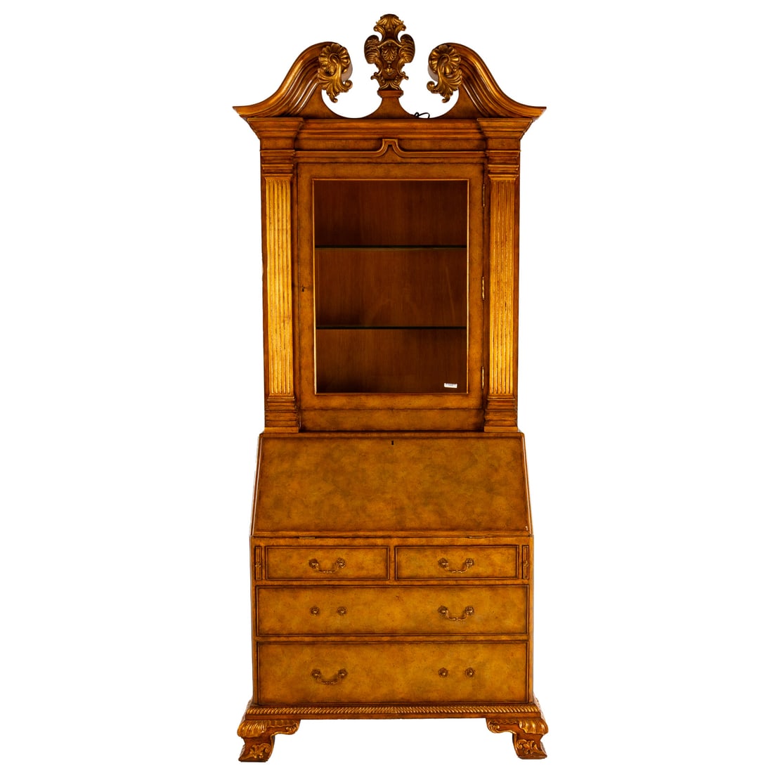 Maitland Smith Mahogany Secretary Bookcase (1 of 8)