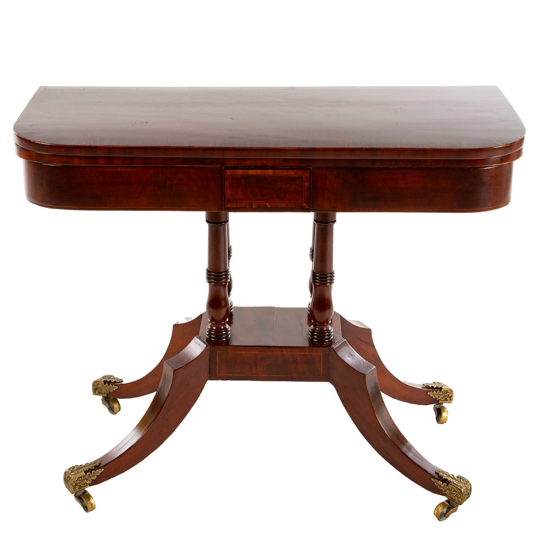 American Classical Mahogany Swivel Top Games Table (1 of 4)