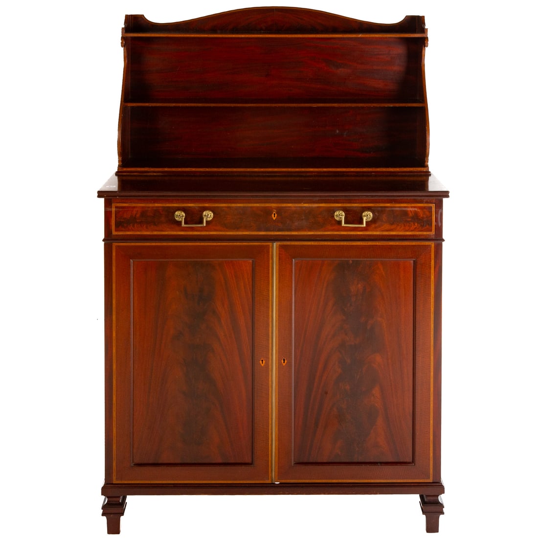 Smith & Watson Mahogany Banded Two-Tiered Server (1 of 4)