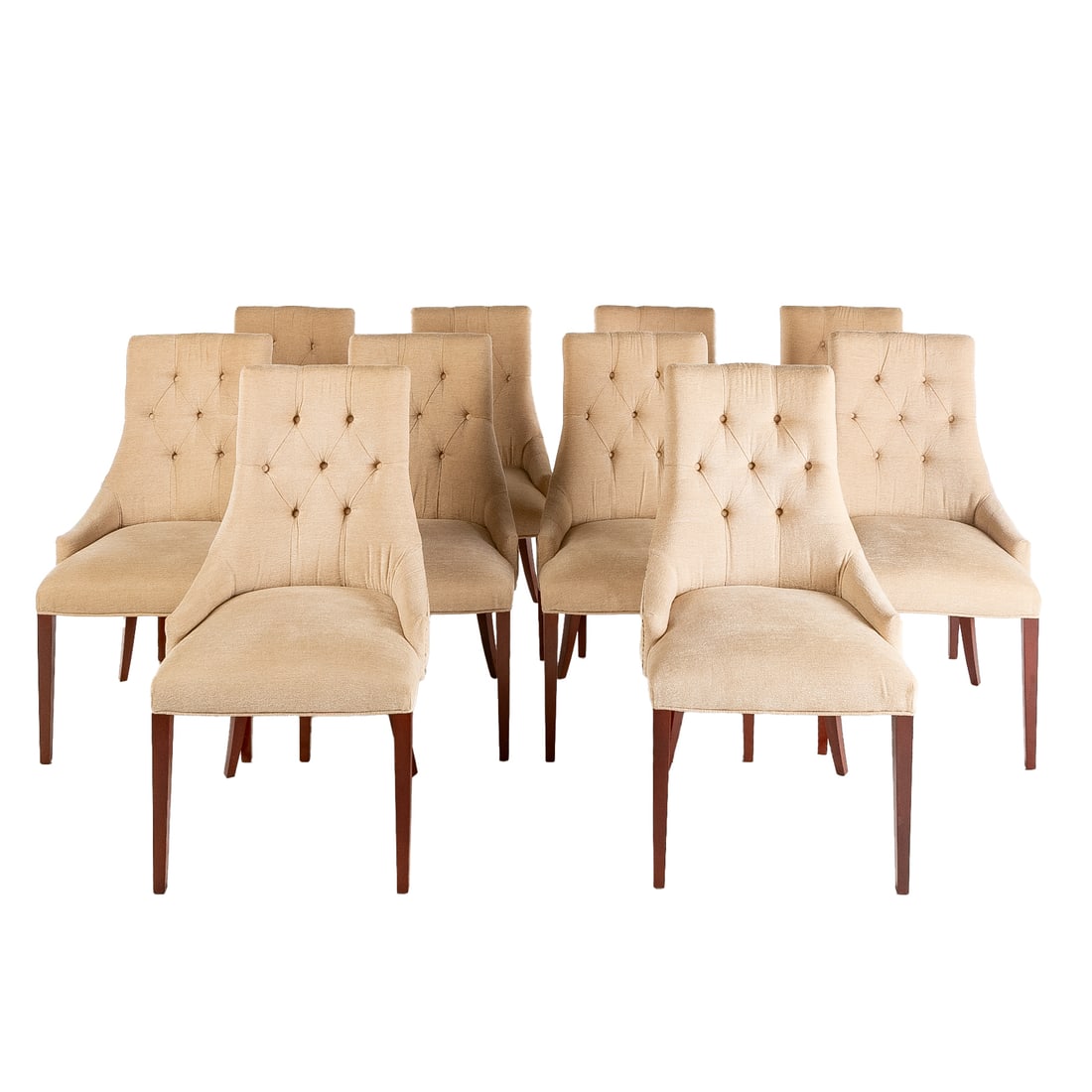 10 Contemporary Tufted Upholstered Dining Chairs (1 of 4)