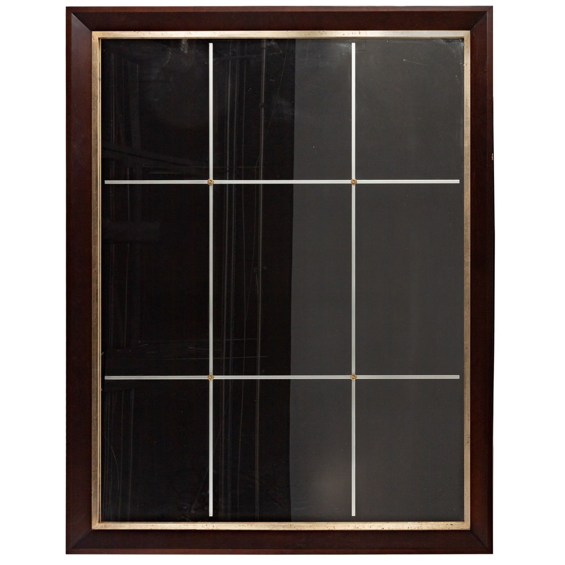 Giant Contemporary Ebonized Etched Glass Mirror (1 of 4)