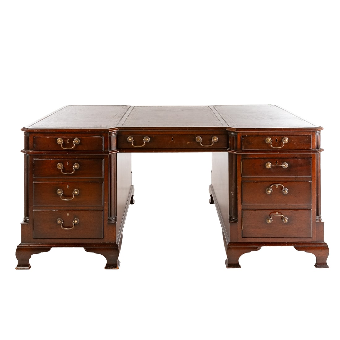 Federal Style Mahogany Partners Desk (1 of 5)