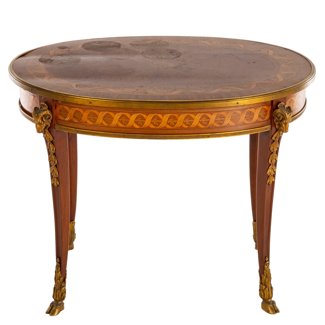 Louis XV Style Marquetry Inlaid Side Table (1 of 3)