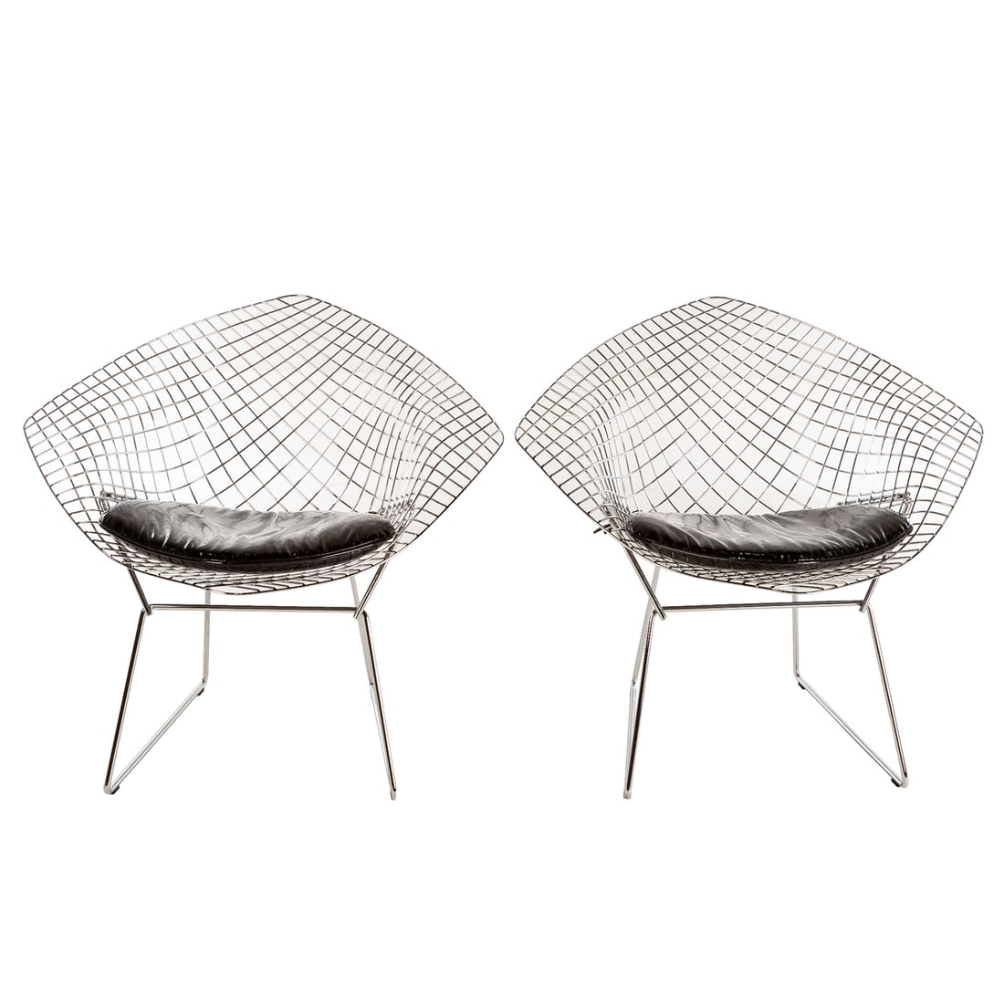 A Pair of Harry Bertoia Diamond Chairs by Knoll (1 of 3)