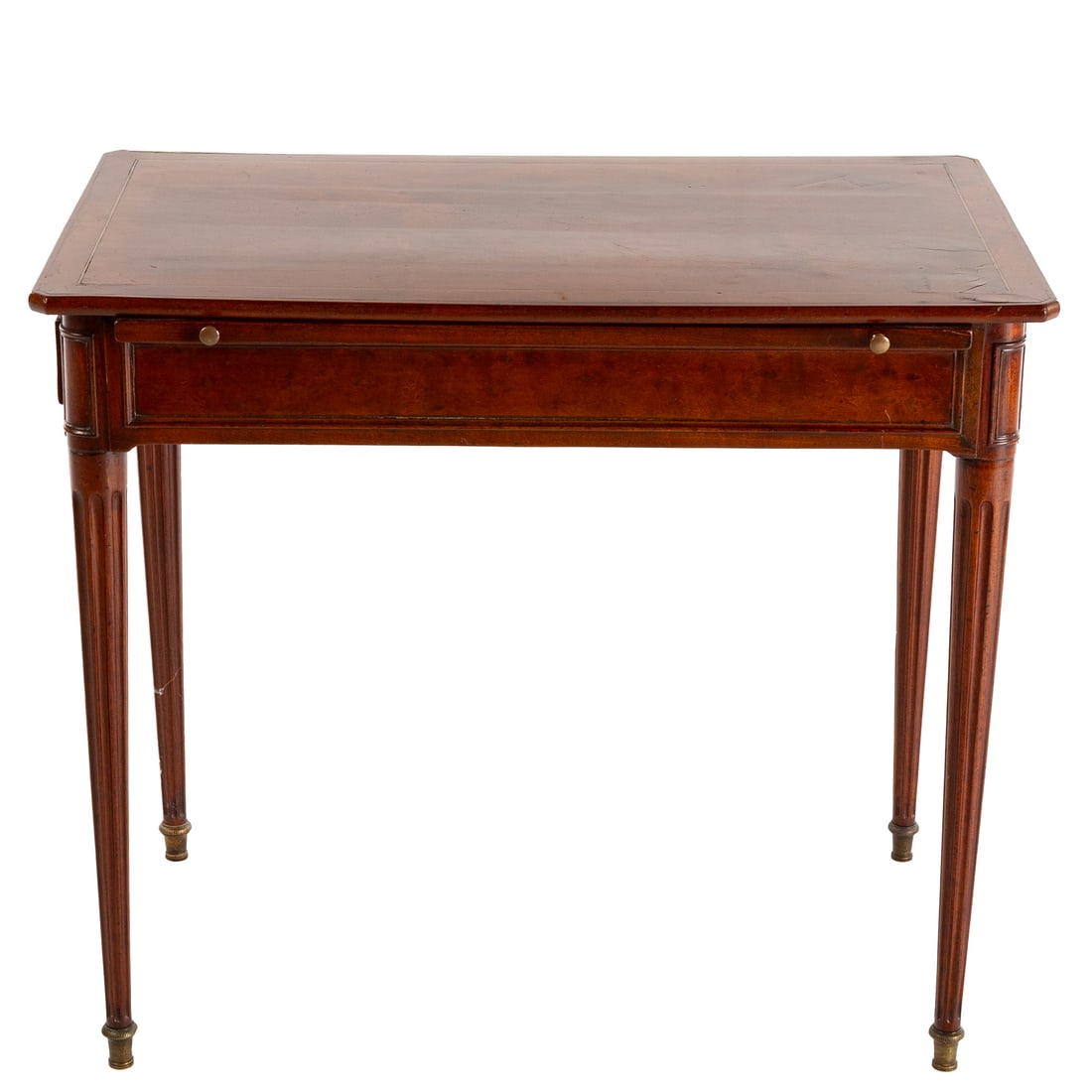 Louis XVI Style Mahogany Inlaid Writing Table (1 of 5)