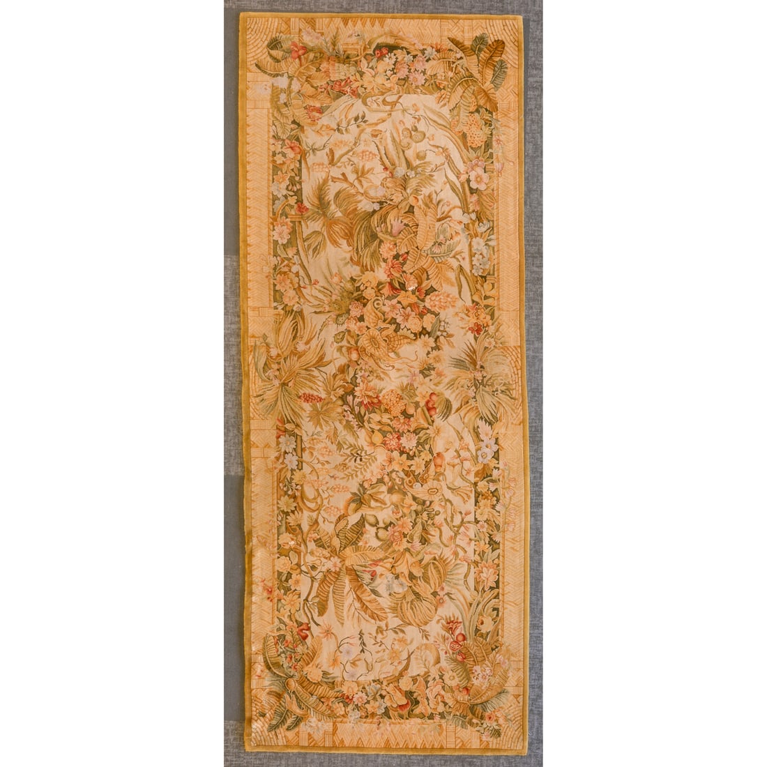 Savonnerie Rug, China, 5.9 x 15.1: Modern, hand-knotted, wool pile