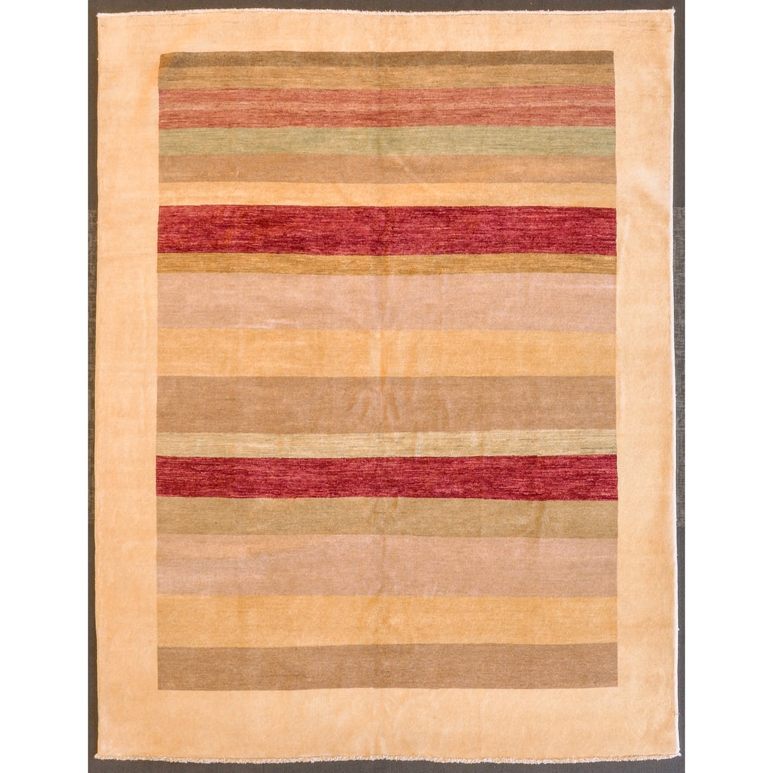 Gabbeh Design Rug, Pakistan, 8.2 x 10.6: Modern, hand-knotted, wool pile
