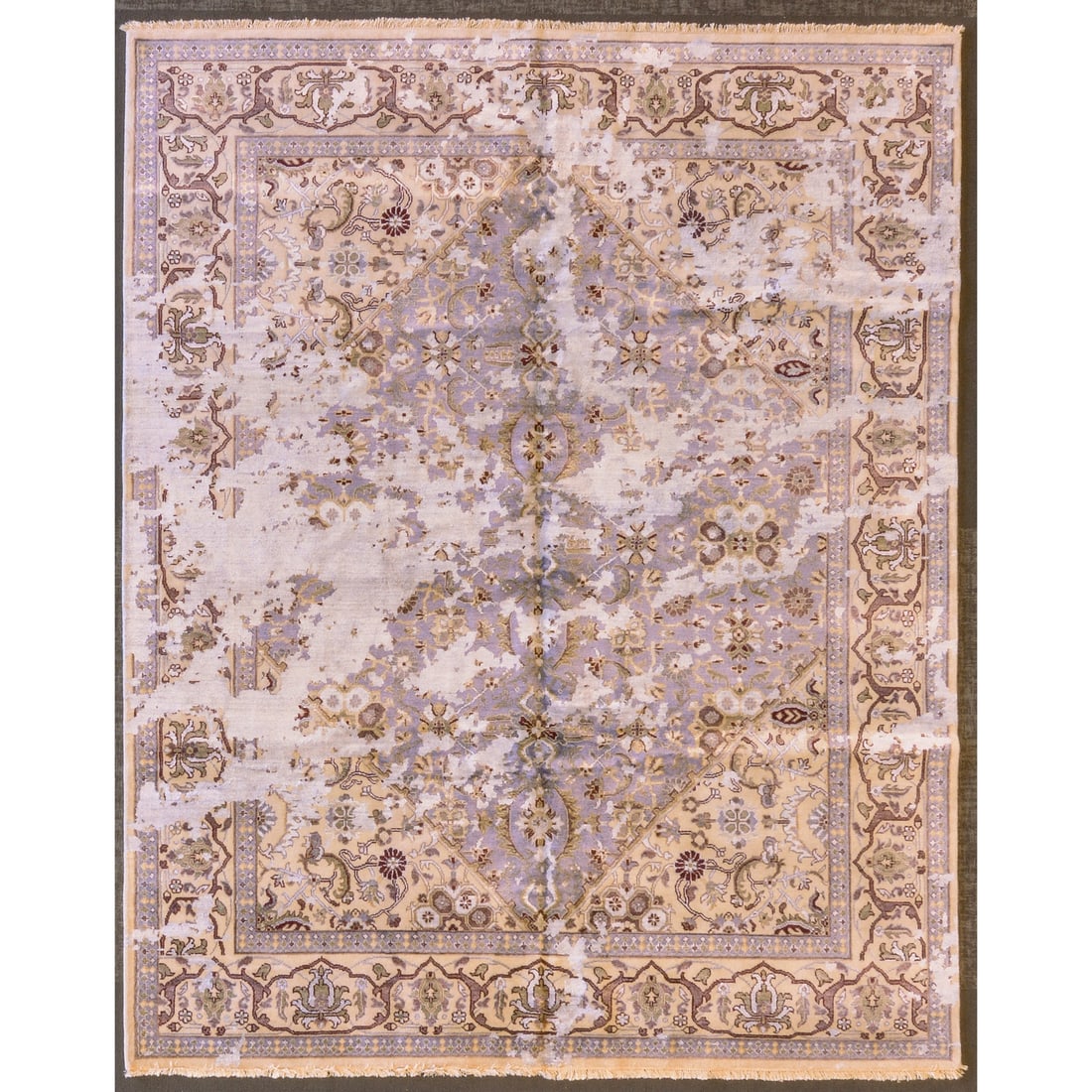 Modern Indo Design Rug, India, 8.2 x 10.2: Modern, hand-knotted, wool pile
